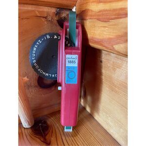 Vintage DYMO 1885 Maroon Handheld Label Maker
